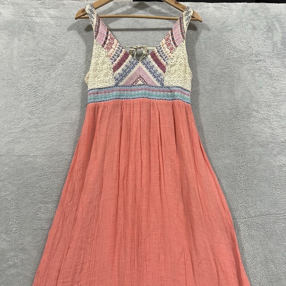 Flying Tomato Pink Sleeveless Square Neck Sundress